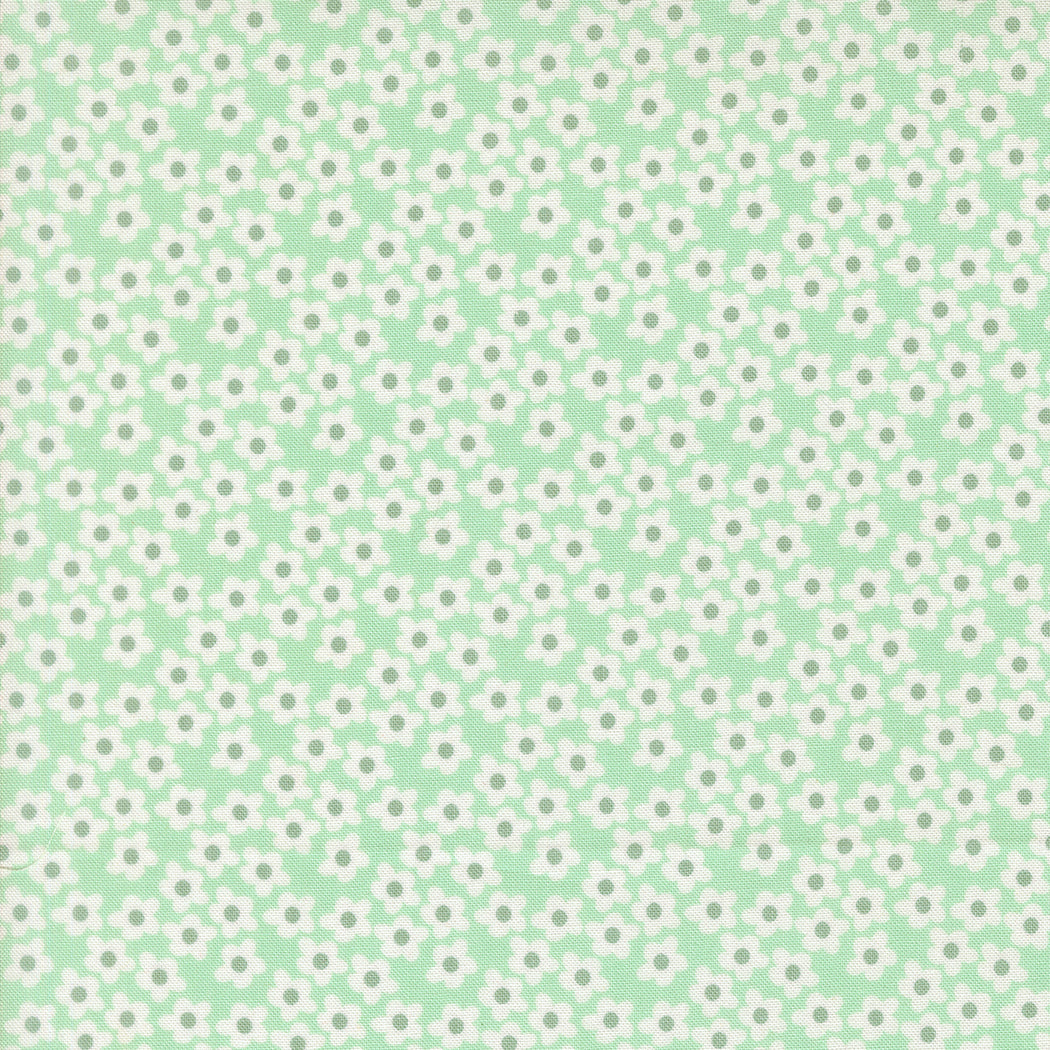 Popcorn by Elizabeth Hartman - Popcorn Flowers Aqua 51282 27