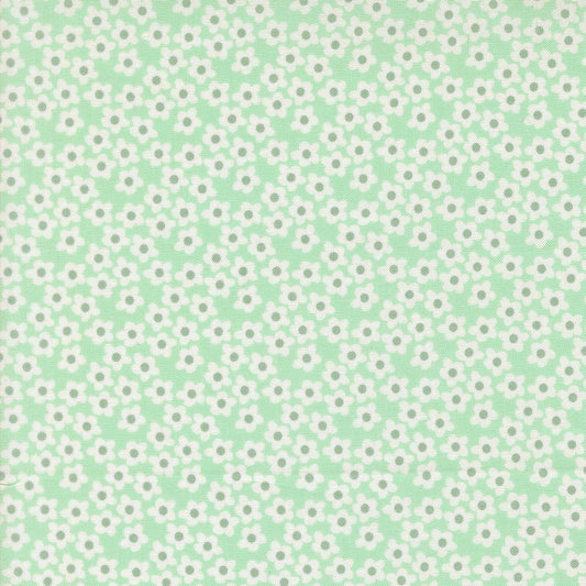 Popcorn by Elizabeth Hartman - Popcorn Flowers Aqua 51282 27
