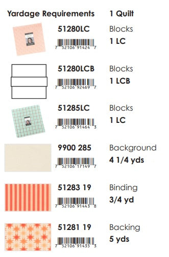 Popcorn by Elizabeth Hartman - Posy Quilt Kit - 2 Colorways