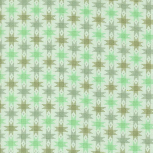 Popcorn by Elizabeth Hartman - Ribbon Stars Aqua 51281 17