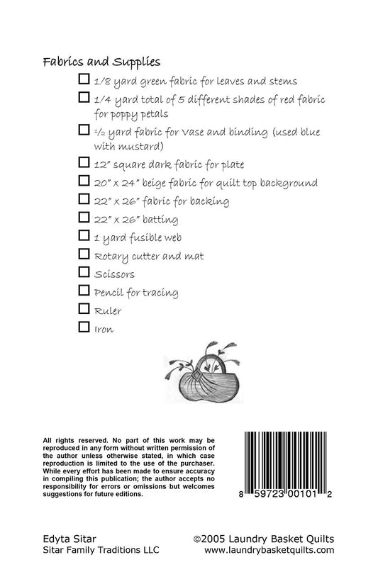 Poppies Quilt Quilt Pattern by Laundry Basket Quilts