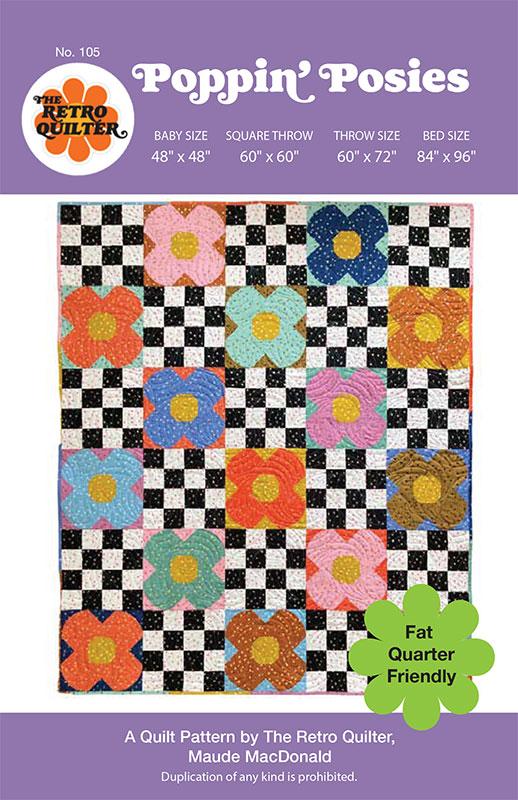 Poppin' Posies by The Retro Quilter - TRQ 105