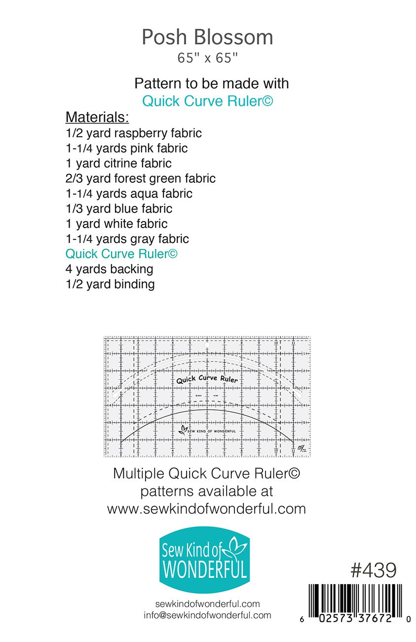 Posh Blossom Quilt Pattern by Sew Kind of Wonderful