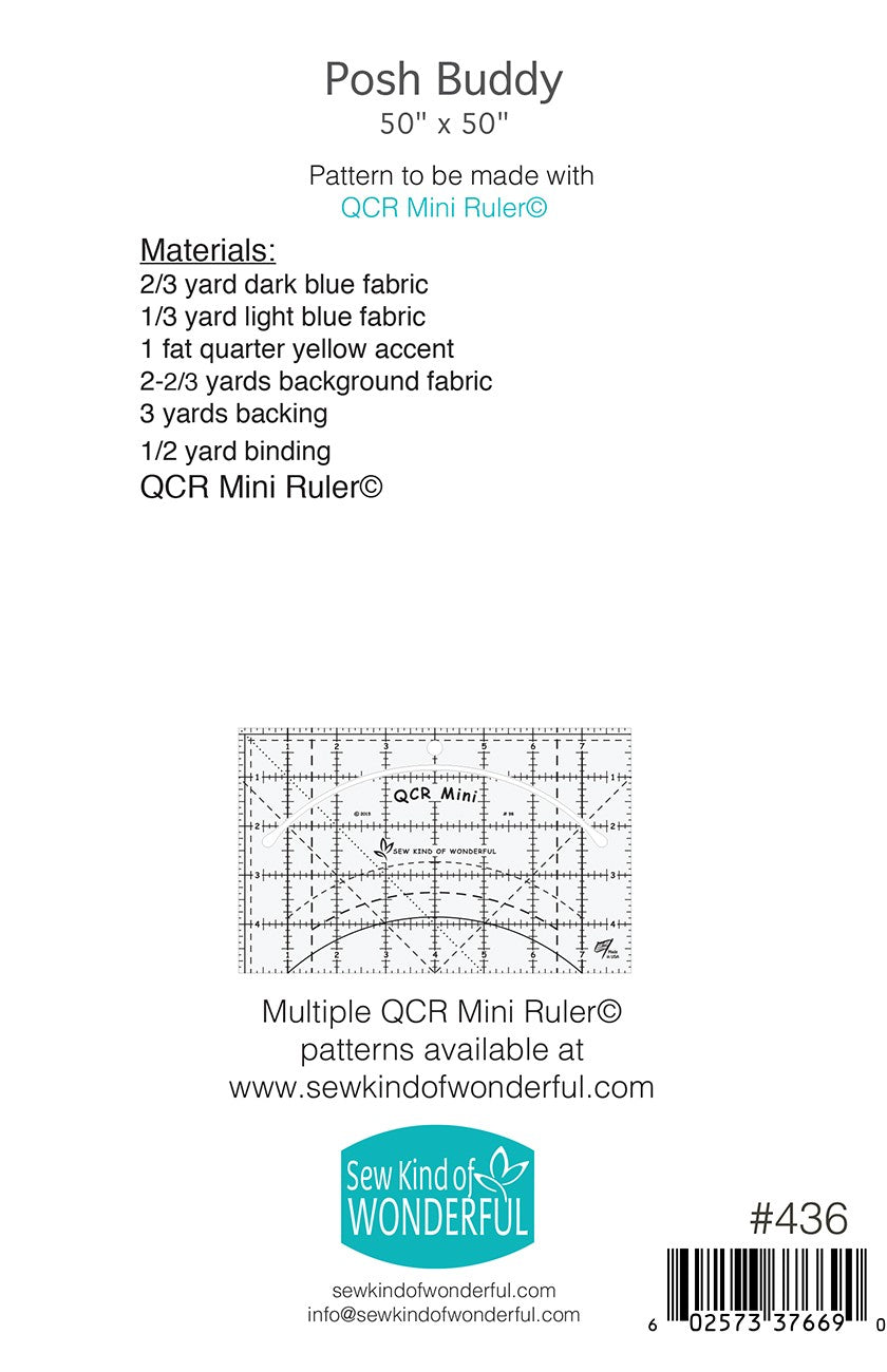 Posh Buddy Quilt Pattern by Sew Kind of Wonderful
