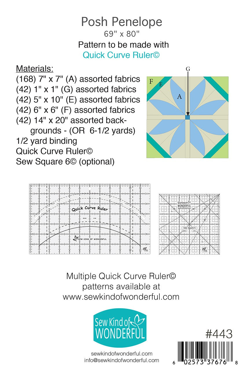 Posh Penelope Quilt Pattern by Sew Kind of Wonderful