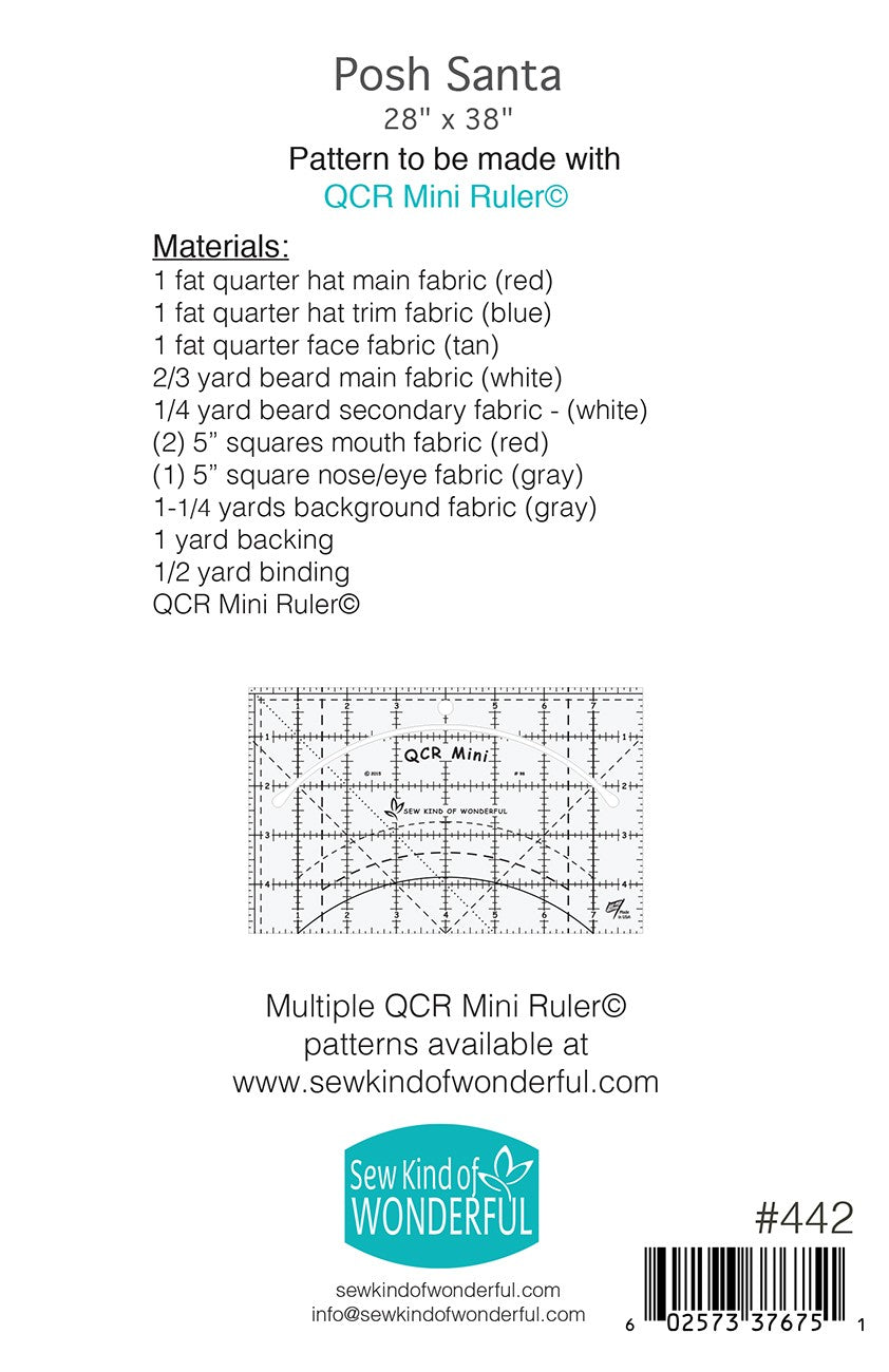 Posh Santa Quilt Pattern by Sew Kind of Wonderful