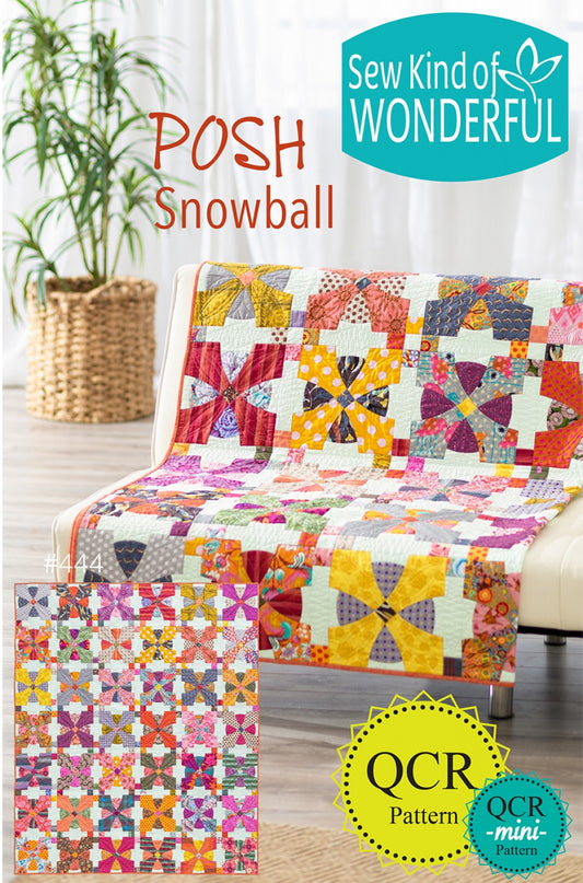 Posh Snowball Quilt Pattern by Sew Kind of Wonderful