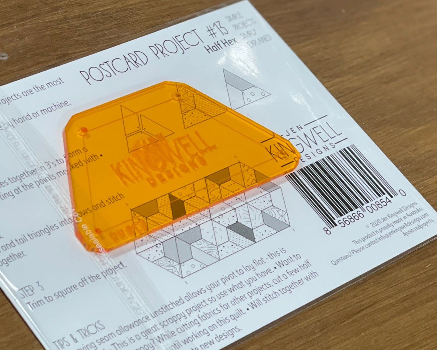 Postcard Project No 13 - Half Hex by Jen Kingwell Designs - Special Order