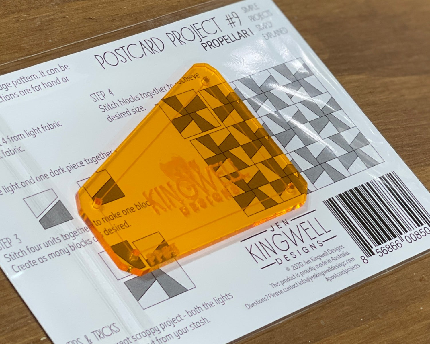 Postcard Project No 9 - Propellar I by Jen Kingwell Designs - Special Order