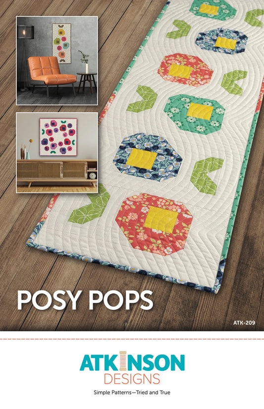Posy Pops Table Runner Pattern by Atkinson Designs