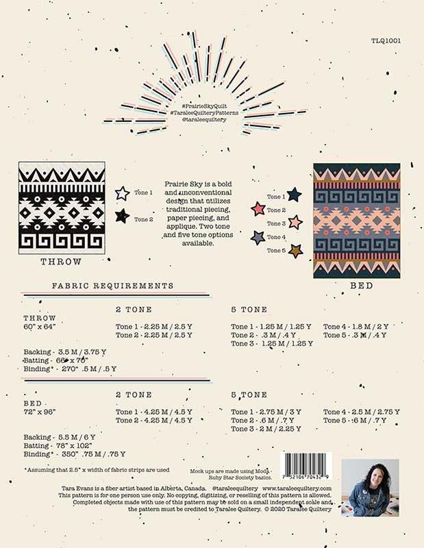 Prairie Sky Quilt Pattern by Taralee Quiltery