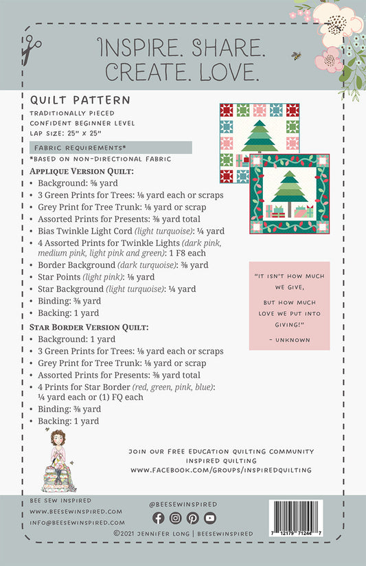 Presents and Pines Quilt Pattern # BSI218 - Special Order