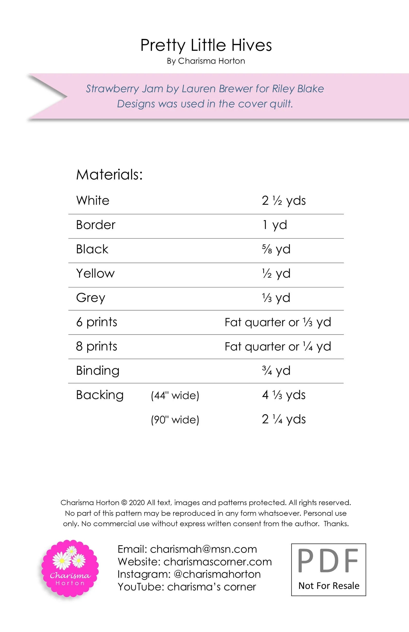 Pretty Little Hives Quilt Pattern