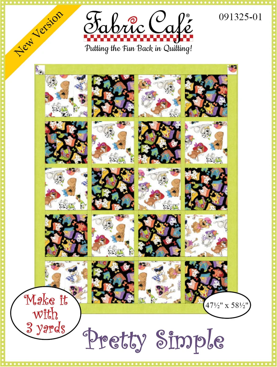 Pretty Simple Quilt Pattern by Fabric Cafe