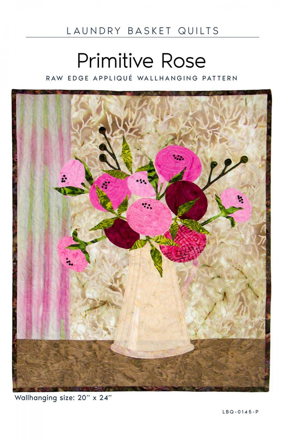 Primitive Rose Quilt Pattern by Laundry Basket Quilts
