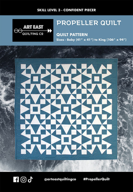 Propeller Quilt Pattern by Art East Quilting Co
