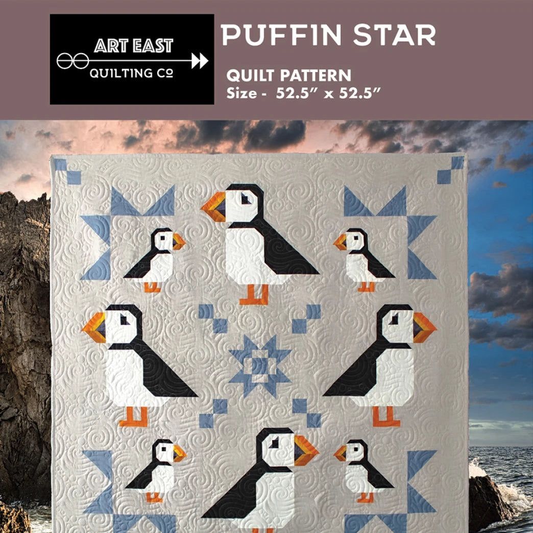 Puffin Star Quilt Pattern by Art East Quilting Co
