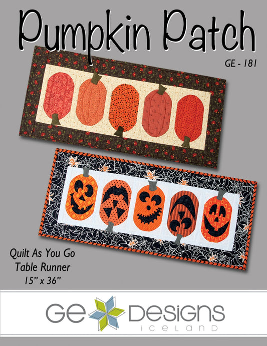 Pumpkin Patch Halloween Table Runner Pattern by GE Designs GE181