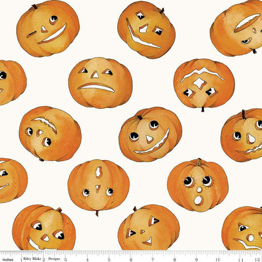 Pumpkin Patch by J. Wecker Frisch : Tossed Jacks White