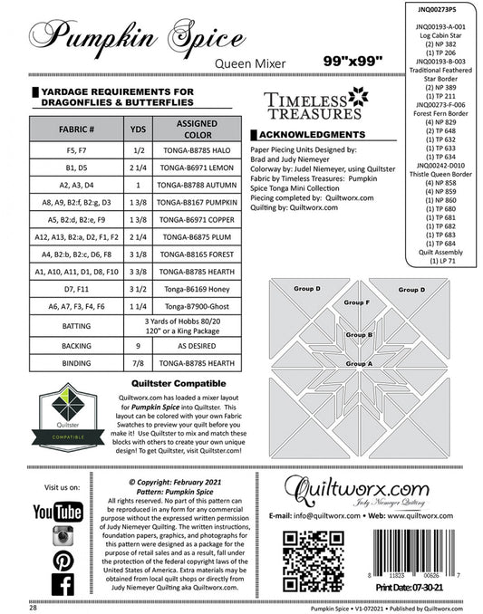 Pumpkin Spice # JNQ00273P5 - Special Order