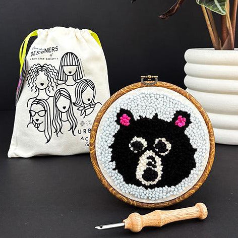Punch Needle Bear Kit by Sarah Watts