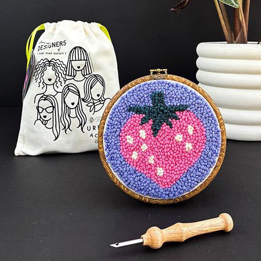 Punch Needle Strawberry Kit by Kimberly Kight