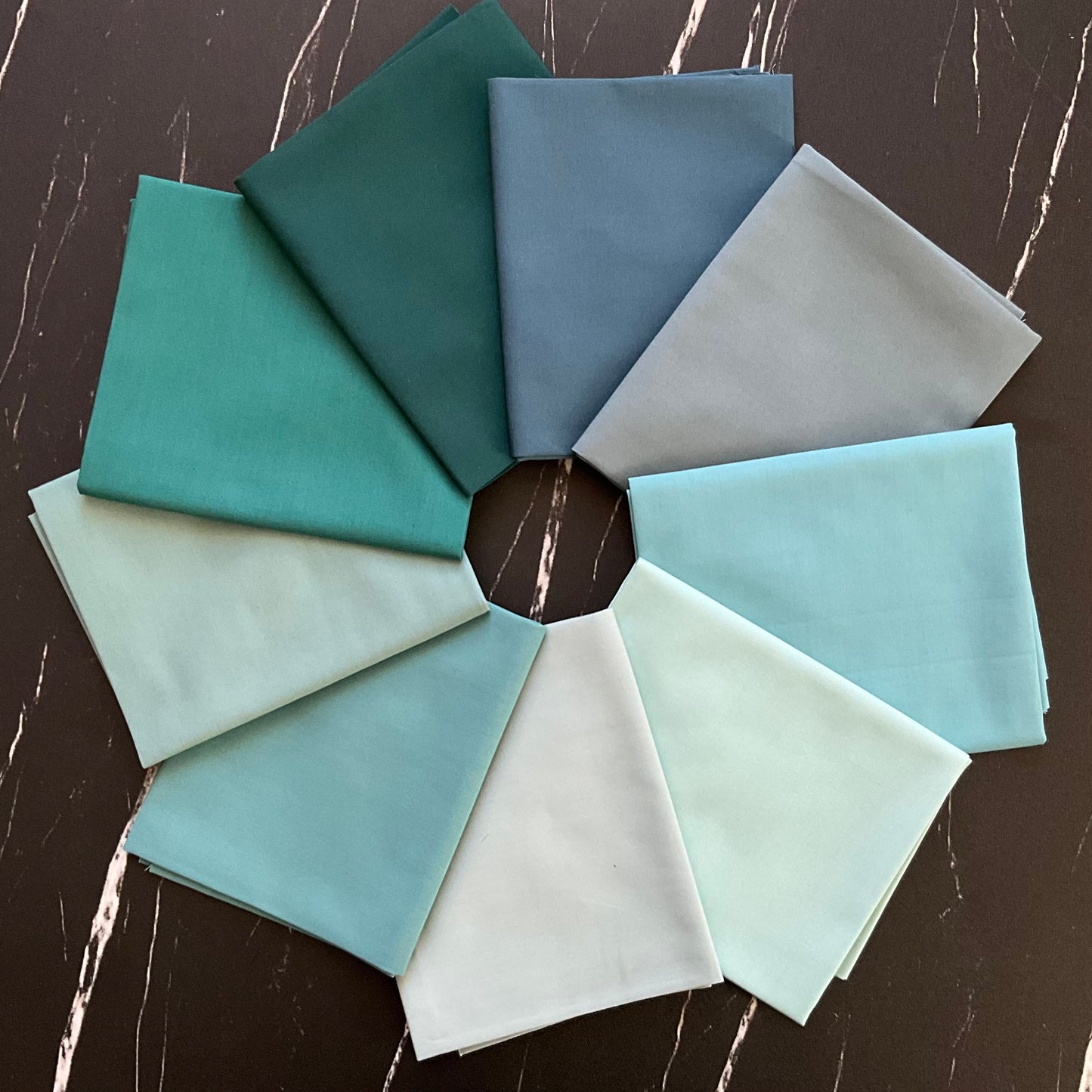 Pure Solids Color Card Bundle - Fat Quarter Bundle #9