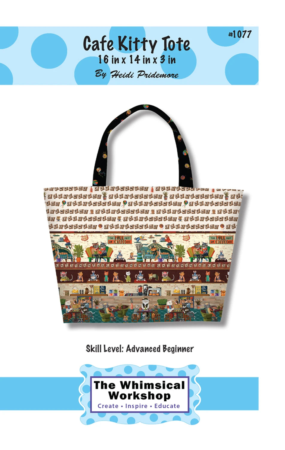 Purrsuit of Coffeeness by Cindy Jackson : Cafe Kitty Tote Kit