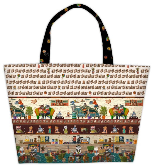 Purrsuit of Coffeeness by Cindy Jackson : Cafe Kitty Tote Kit