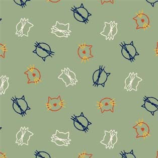 Purrsuit of Coffeeness by Cindy Jackson : Cat Stamps DDC12487-GRNT-D