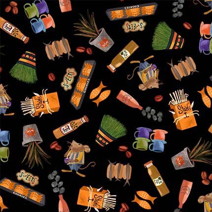 Purrsuit of Coffeeness by Cindy Jackson : Cat Stuff DDC12486-BLAC-D