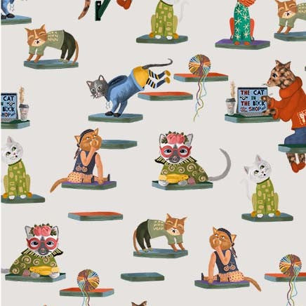 Purrsuit of Coffeeness by Cindy Jackson : Cat Tower DDC12483-GRAY-D