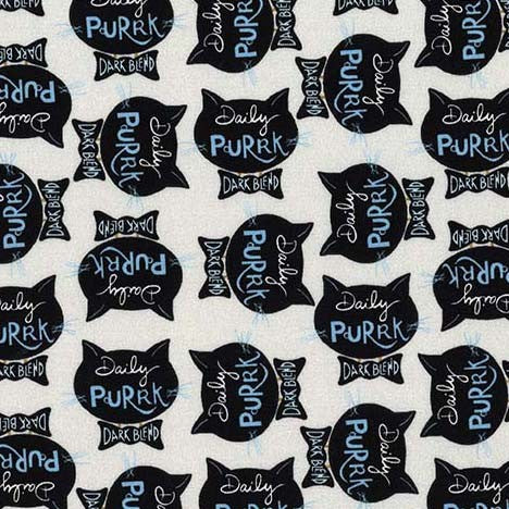 Purrsuit of Coffeeness by Cindy Jackson : Daily Purrk DDC12484-GRAY-D