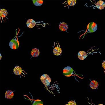 Purrsuit of Coffeeness by Cindy Jackson : Yarn Lovers DDC12485-BLAC-D