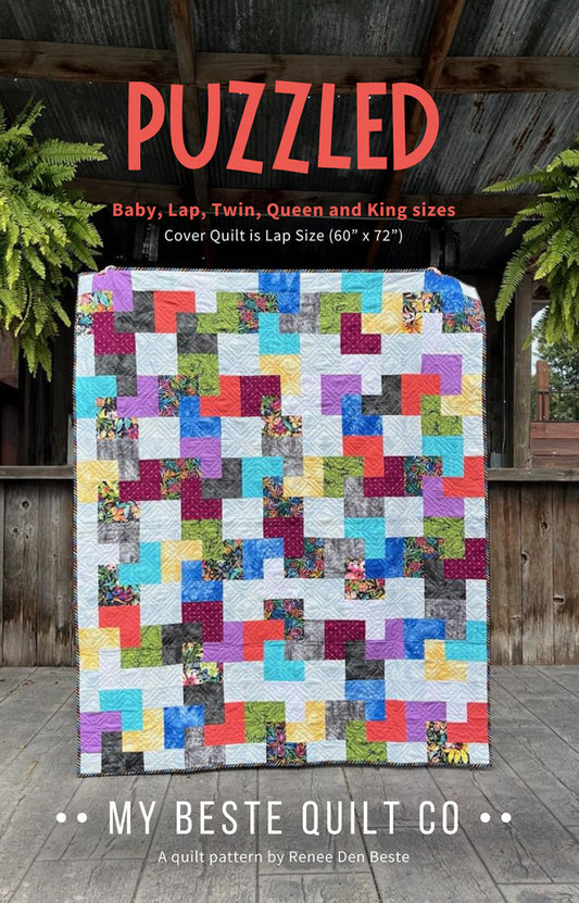 Puzzled Quilt Pattern by My Beste Quilt Co.