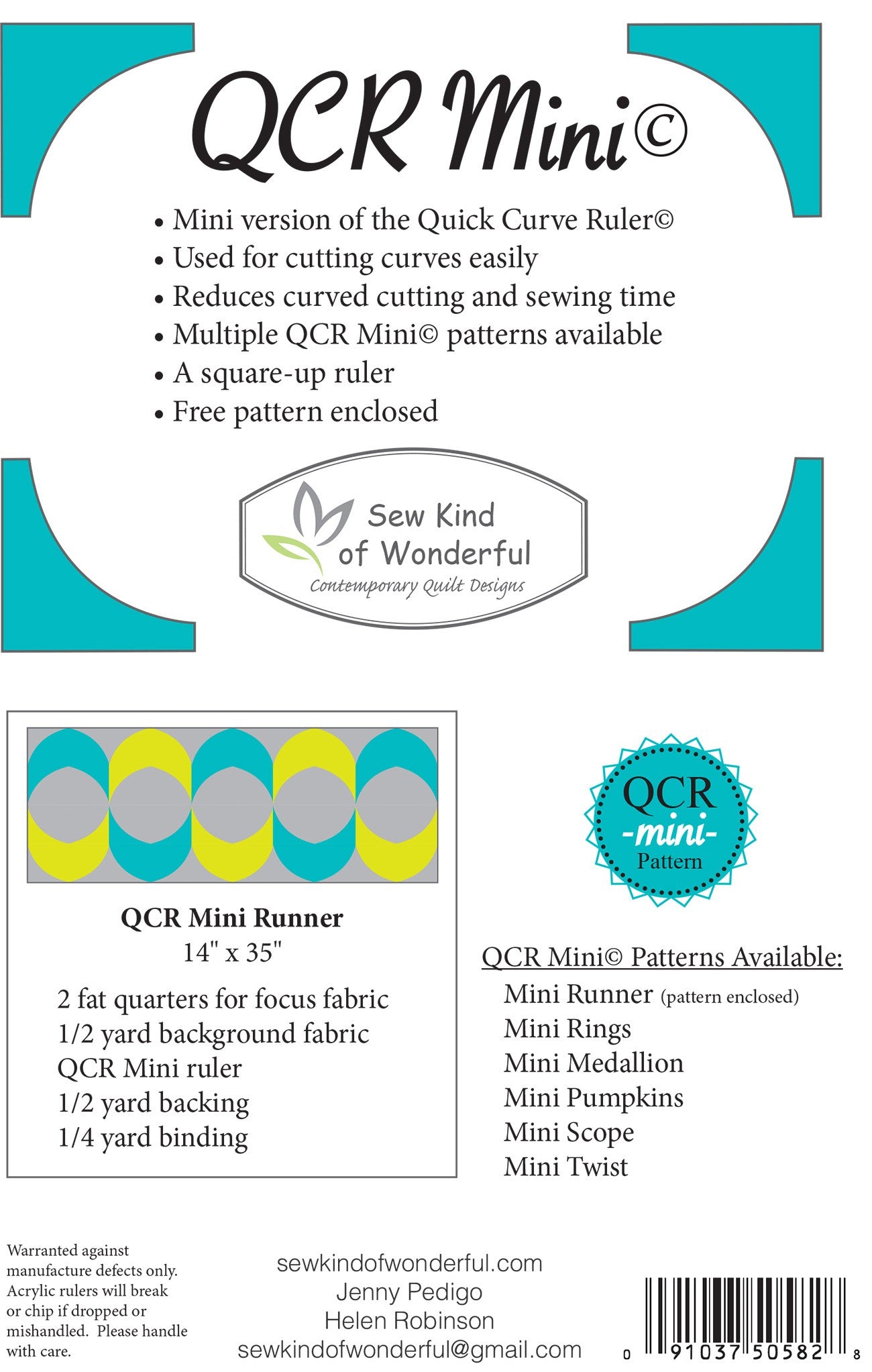 Mini Quick Curve Ruler # QCRMINI - Special Order