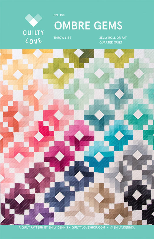 Ombre Gems Quilt Pattern # QLP108 - Special Order