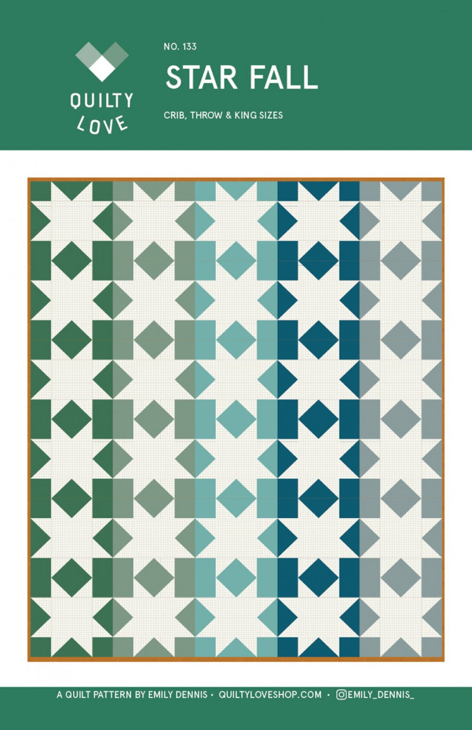 Star Fall Quilt Pattern # QLP133- Special Order