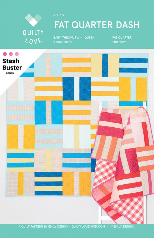 Fat Quarter Dash Quilt Pattern # QLP139-Special Order