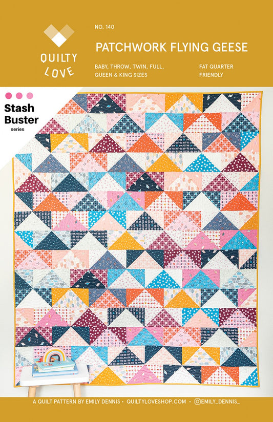 Patchwork Flying Geese Quilt Pattern # QLP140 - Special Order