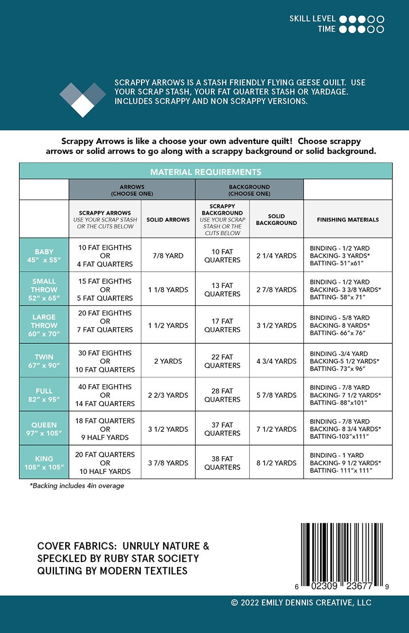 Scrappy Arrows Quilt Pattern # QLP145 -Special Order