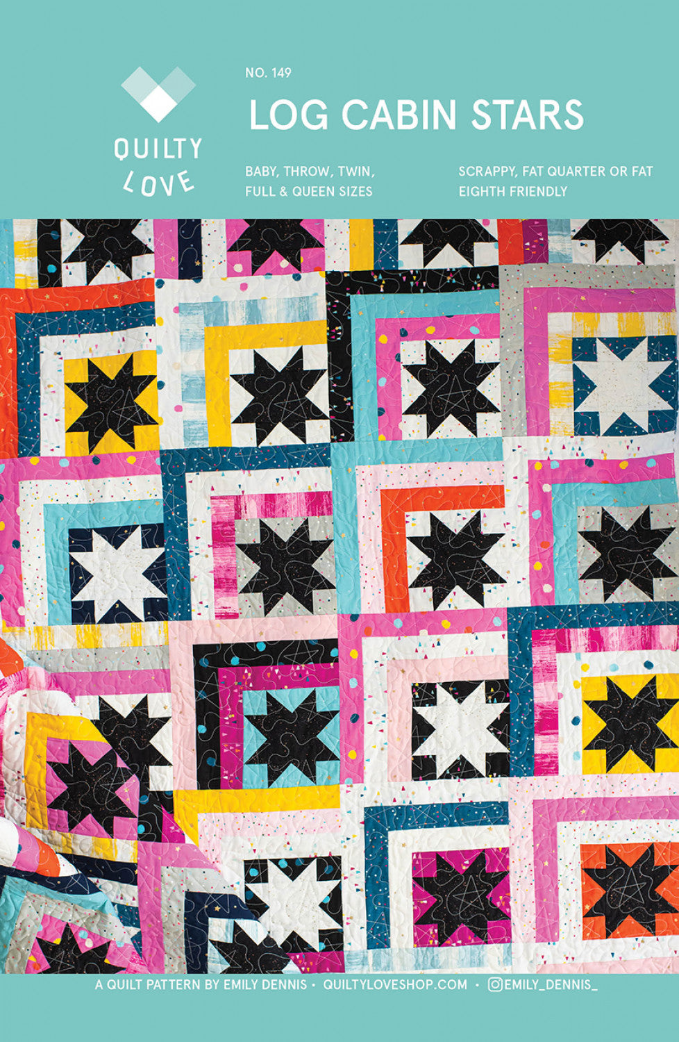 Log Cabin Stars Quilt Pattern # QLP149 -Special Order