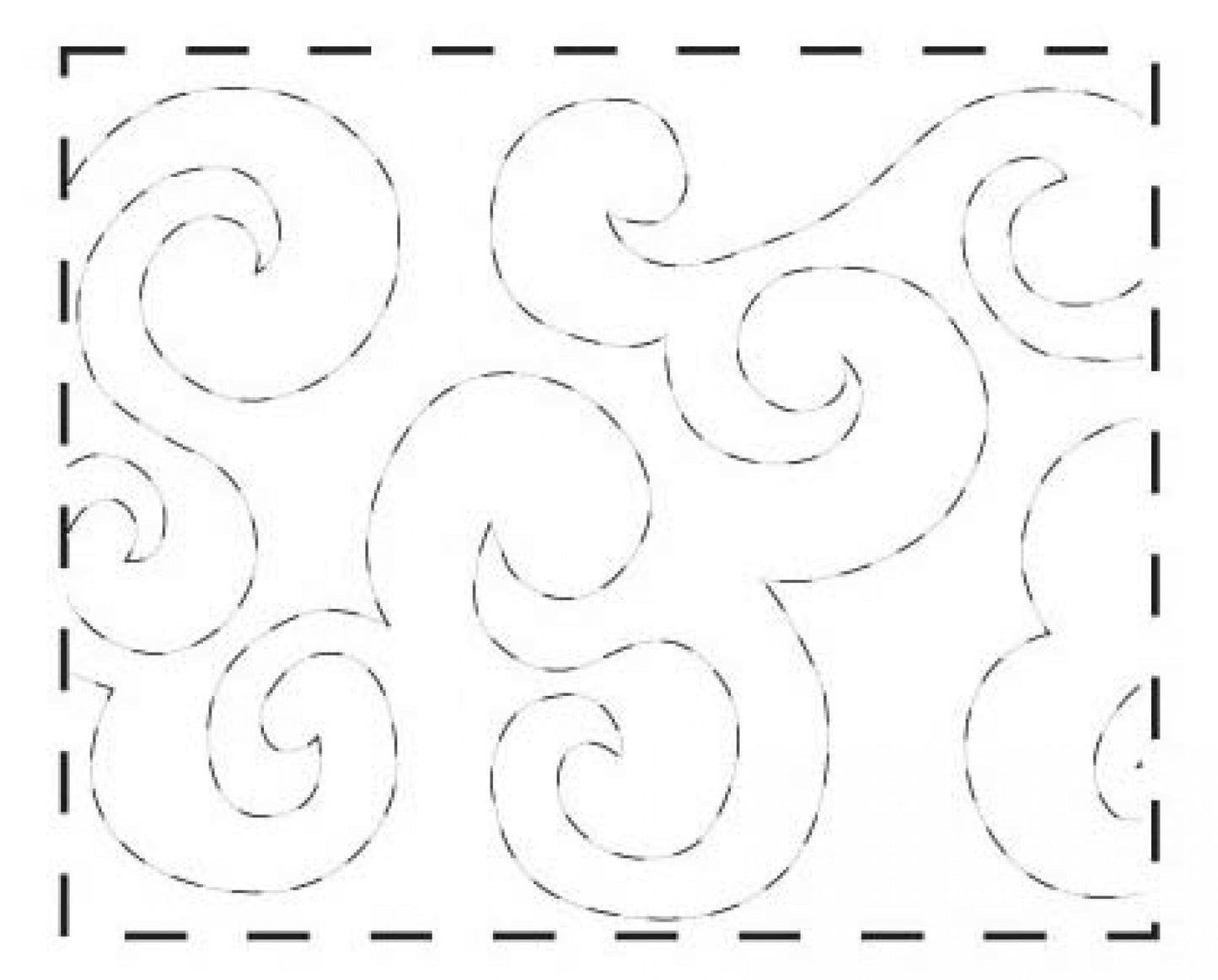 Quilt Pattern On A Roll Wide Waves 9 1/2in x 26' # QME309 - Special Order