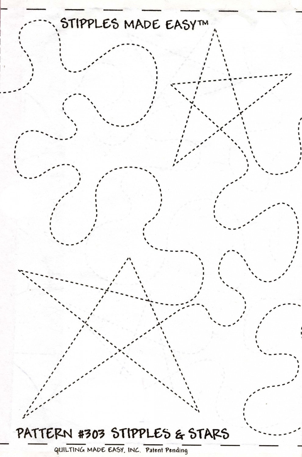 Quilt Pattern Roll Stipples & Stars 9 1/2in x 26' # QME303 - Special Order