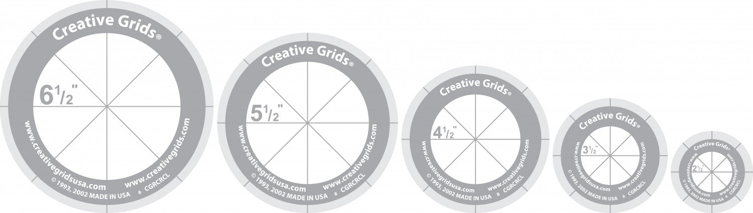 Quilt Ruler Circles Quilt Ruler CGRCRCL