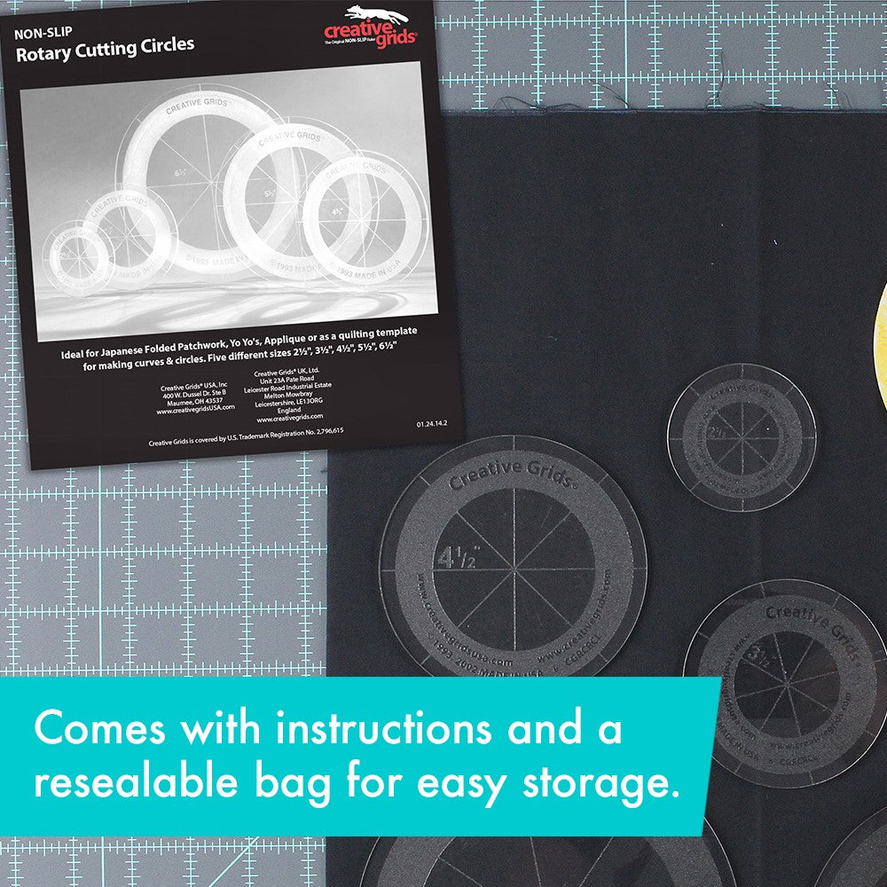 Quilt Ruler Circles Quilt Ruler CGRCRCL