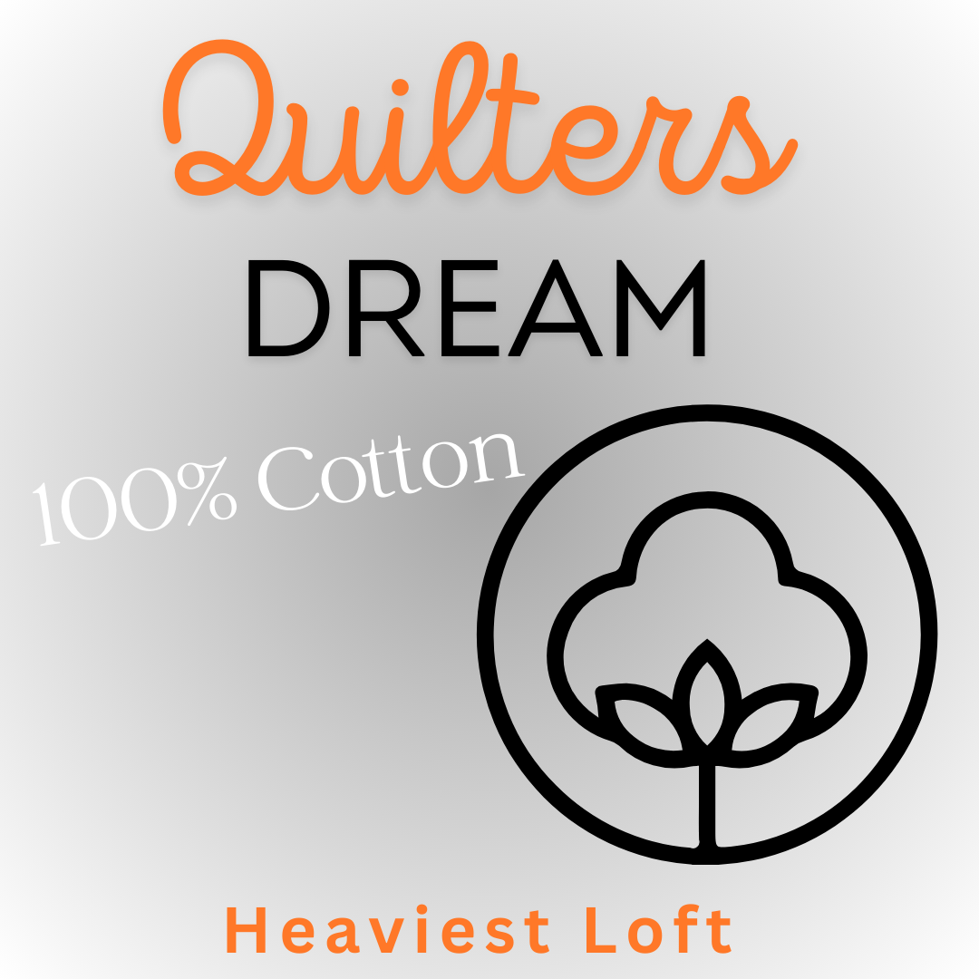 Quilters Dream - 100% Pure Cotton Batting - Supreme - Heaviest Loft - Natural - Cases & Rolls - Price Includes Shipping