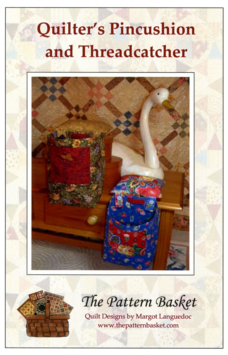Quilter's Pincushion & Thread Catcher Pattern by The Pattern Basket
