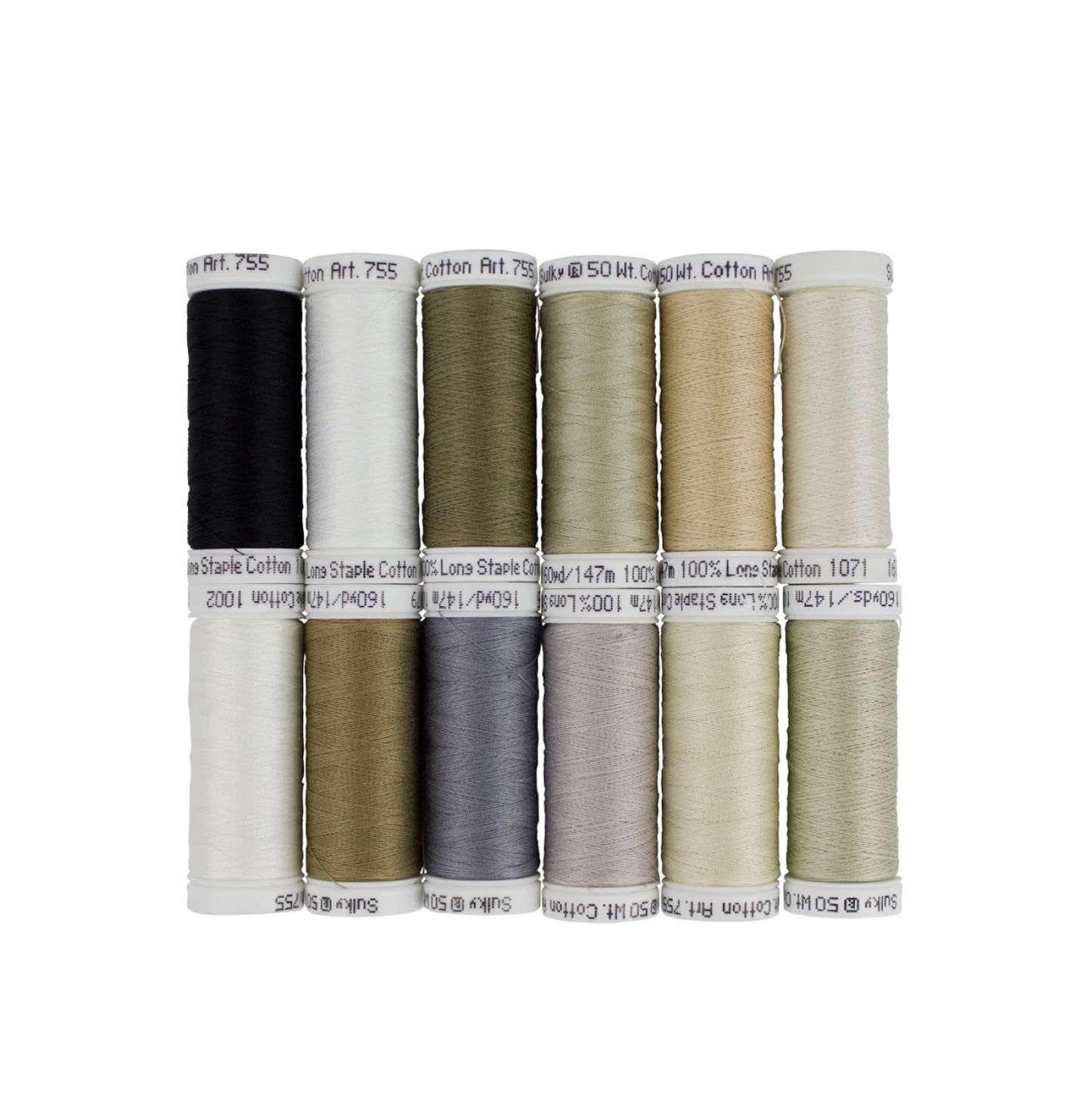 Quilting Neutrals & Nutshells 50 wt Cotton Palette # 755-82 - Special Order