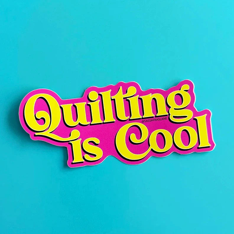 Quilting is Cool Sticker by Sassafras Lane
